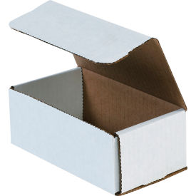 Global Industrial B40195 Global Industrial™ Corrugated Mailers, 6-1/2"L x 3-5/8"W x 2-1/2"H, White image.