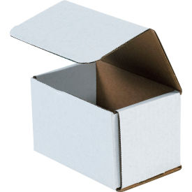 Global Industrial B40199 Global Industrial™ Corrugated Mailers, 5-1/2"L x 3-1/2"W x 3-1/2"H, White image.