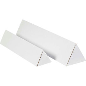 Global Industrial™ Triangle Mailing Tubes 3""W x 36-1/4""L White