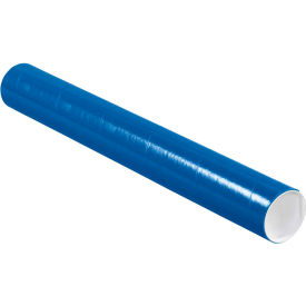 Colored Mailing Tubes With Caps 3"" Dia. x 24""L 0.07"" Thick Blue 24/Pack