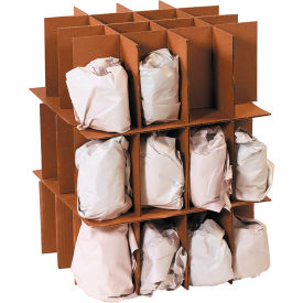 Box Packaging Inc PARTKIT Dish Pack Partition Kit w/ 3 Sets Of Partitions & 2 Pads, 18"L x 18"W x 28"H, Kraft image.