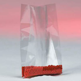 Global Industrial™ Gusseted Poly Bags 24""W x 10""D x 36""H 4 Mil Clear 50/Pack