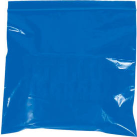Global Industrial B1645868 Global Industrial™ Reclosable Poly Bags, 2"W x 3"L, 2 Mil, Blue, 1000/Pack image.