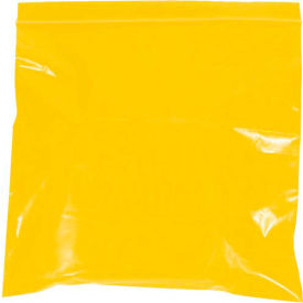 Global Industrial B1645865 Global Industrial™ Reclosable Poly Bags, 2"W x 3"L, 2 Mil, Yellow, 1000/Pack image.