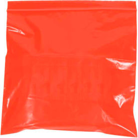 Global Industrial B1646032 Global Industrial™ Reclosable Poly Bags, 3"W x 5"L, 2 Mil, Red, 1000/Pack image.