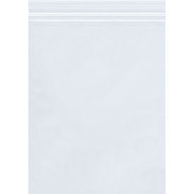 Double Track Seal Top Reclosable Poly Bags, 5"W x 8"L, 4 Mil, Clear, 1000Pk view 2
