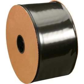 Global Industrial Poly Tubing 10"W x 725L 4 Mil Black 1 Roll 