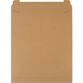 Box Packaging Inc RM27 Stayflats® Tab Lock Mailers, 22"W x 27"L, Kraft, 50/Pack image.