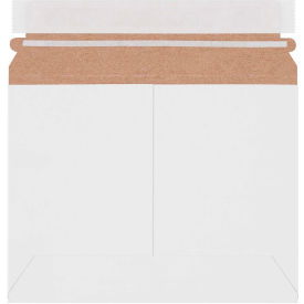 Box Packaging Inc RMU86W Stayflats Lite® Utility Flat Mailers, 8"W x 6"L, White, 200/Pack image.