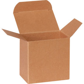 Heavy Duty Reverse Tuck Folding Cartons 3"L x 2"W x 3"H Kraft 500/Pack 