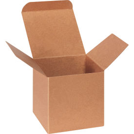 Heavy Duty Reverse Tuck Folding Cartons 4"L x 4"W x 4"H Kraft 250/Pack 