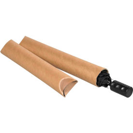 Crimped End Mailing Tubes 2-1/2"" Dia. x 20""L 0.07"" Thick Kraft 30/Pack