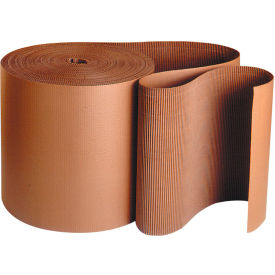 Box Packaging Inc SF03 Singleface Corrugated Roll, A Flute, 3"W x 250L, Kraft, 1 Roll image.