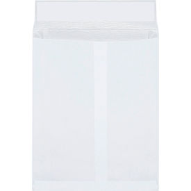 Box Packaging Inc SLE10131WE Ship-Lite® Expandable Envelopes, 10"W x 13"L x 1-1/2"D, White, 100/Pack image.