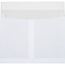 Box Packaging Inc SLE12162WS Ship-Lite® Expandable Envelopes, Side Opening, 12"W x 16"L x 2"D, White, 100/Pack image.