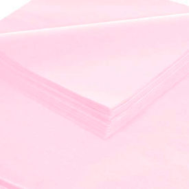 Global Industrial B1638467 Global Industrial™ Gift Grade Tissue Paper, 20"W x 30"L, Light Pink, 480 Sheets image.