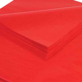 Global Industrial B1638469 Global Industrial™ Gift Grade Tissue Paper, 20"W x 30"L, Mandarin Red, 480 Sheets image.
