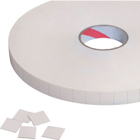 Double Sided Removable Foam Squares, 3/4" x 3/4", 31.25 Mil, White, 864/Roll view 2