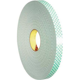 Box Packaging Inc T9544032R 3M™ 4032 Double Sided Foam Tape 3/4" x 5 Yds. 1/32" Thick Natural image.