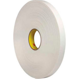 Box Packaging Inc T9554462R 3M™ 4462 Double Sided Foam Tape 1" x 5 Yds. 1/32" Thick White image.