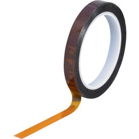 High Temperature Resistance Tape, 1/2" x 36 Yds., 1 Mil, Amber view 2