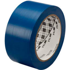 Box Packaging Inc T967764L6PK 3M™ 764 Vinyl Tape 2" x 36 Yds 5 Mil Blue - 6/PACK image.