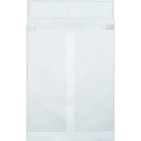 Box Packaging Inc TYE10131WE Tyvek® Self Seal Expandable Envelopes, 10"W x 13"L x 1-1/2"D, White, 100/Pack image.