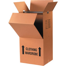 Global Industrial™ Wardrobe Boxes Combo Pack 20""L x 20""W x 45""H Kraft 3/Pack