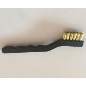 LPD Trade Brass Bristle Brush, Tooth Brush Styled, 1-1/4