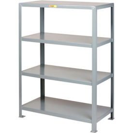 Little Giant 4SH-2460-72 Little Giant® 4 Shelf, Welded Steel Shelving Unit, 24"W x 60"D x 72"H, Gray image.