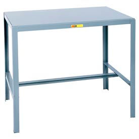 Little Giant MT1-1824-18 Little Giant® Stationary Machine Table W/ Angled Leg, Steel Square Edge, 24"Wx18"Dx18"H, Gray image.