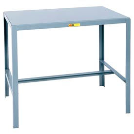 Little Giant MT1-2436-18 Little Giant® Stationary Machine Table W/ Angled Leg, Steel Square Edge, 36"Wx24"Dx18"H, Gray image.