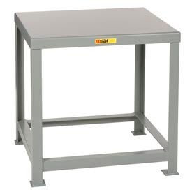 Little Giant MTH1-1630-36 Little Giant® Stationary Machine Table W/ Angled Leg, Steel Square Edge, 30"Wx16"Dx36"H, Gray image.