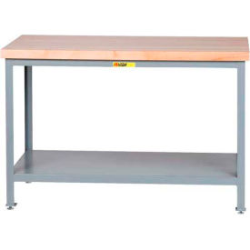 Little Giant WTS-3060-LL Little Giant® 60"W x 30"D Maple Top Table, Adjustable Leg, Lower Shelf image.