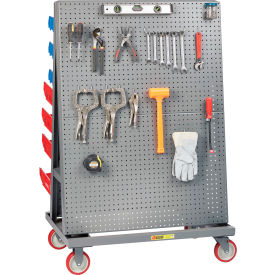 Little Giant AFPBLP-2436-5PY Little Giant® Mobile A-Frame - Lean Tool Cart, Pegboard/Louvered Panels, 24"D x 36"W image.