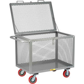 Little Giant® Expanded Metal Box Truck with Hinged Lid 2000 lb. Capacity 60"L x 30"W Deck 