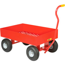 Little Giant LDWP2436-X6-10 Little Giant® Perforated Deck Wagon LDWP2436-X6-10 - 24 x 36 - Rubber Wheels - 1200 Lb. Cap. image.