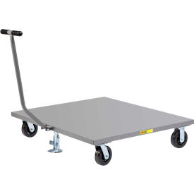 Little Giant® Pallet Dolly with T-Handle 40" x 48" Solid Deck & Floor Lock 