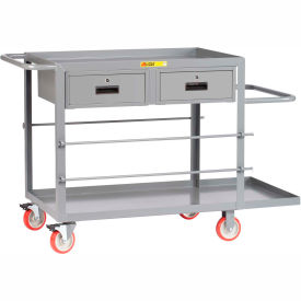 Little Giant RC-2448-5PYTL2DR Little Giant® Wire Reel Electricians Cart, 24"x48", 2 Drawers image.
