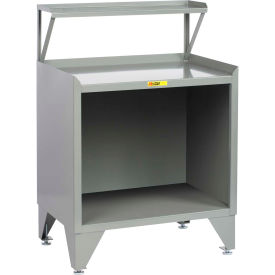 Little Giant RS-2436-LL Little Giant Shop Desk w/ Riser, 36"W x 24"D, Gray image.