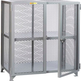 Little Giant Welded Storage Locker w/Adjustable Center Shelf, Mesh Sides, 49