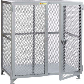 Little Giant SCN-2460-NC Little Giant® Welded Vented Storage Locker, 61"W x 27"D x 52"H, Gray, Assembled image.