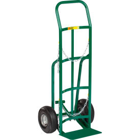 Little Giant® Single Cylinder Truck with Foot Kick 10" Pneumatic Wheels 800 lb. Capacity 