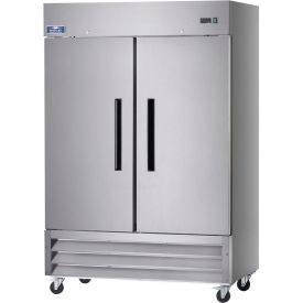 Arctic Air Reach In Freezer 2 Solid Doors 49 Cu. Ft. Stainless Steel 