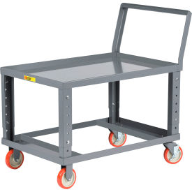 Little Giant® Low Deck Shelf Truck with Lip Shelves & Handle 1200 lb. Cap. 63"L x 30"W x 37"H 