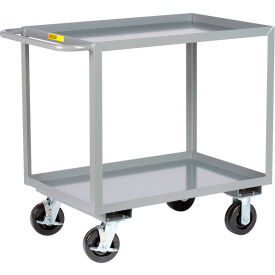 Little Giant® Heavy-Duty Shelf Truck 2 Shelves Lipped 3600 lb. Cap. 77-1/2"L x 30"W x 36"H 