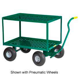 Little Giant 2LDWP-2436-10-G Little Giant® 2 Shelf Nursery Wagon Truck 2LDWP-2436-10-G - 24 x 36 - 10" Rubber Wheels image.