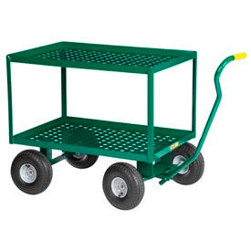 Little Giant 2LDWP-2436-10PG Little Giant® 2 Shelf Nursery Wagon Truck 2LDWP-2436-10PG - 24 x 36 - 10" Pneumatic Wheels image.