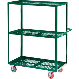 Little Giant 3MLP-2448-6PY-G Little Giant® Multi-Shelf Nursery Truck, 1200 lb. Capacity, 53-1/2"L x 24"W x 63"H, Gray image.