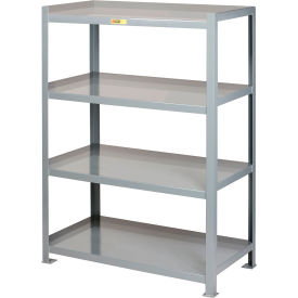 Little Giant® 4 Shelf HD Welded Steel Open Shelving 32"W x 18"D x 72"H Starter 12 GA Gray 